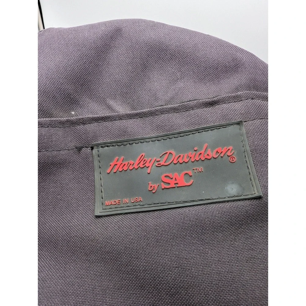 Harley‎ Davidson Bag Large Black SAC Motorcycle Sissy Bar Tail Bag Canvas